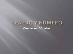 PPT-Género y Número Gender