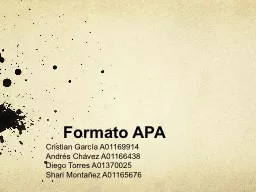 Formato  APA Cristian   García