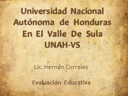 Universidad Nacional Autónoma  de  Honduras