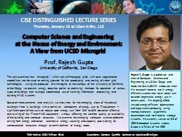 CISE DISTINGUISHED LECTURE SERIES