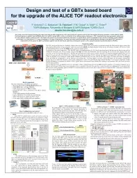 PPT-Design and test of a GBTx based board