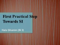 First  P ractical  Step