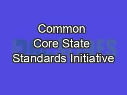 Common Core State Standards Initiative