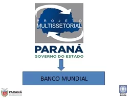 BANCO MUNDIAL CONTRATO  Nº 8201- BR