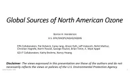 Global Sources of North American Ozone