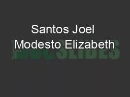 Santos Joel Modesto Elizabeth