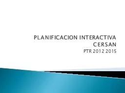 PLANIFICACION INTERACTIVA