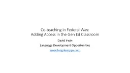 Co-teaching in Federal Way