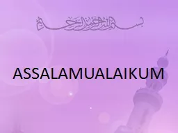 ASSALAMUALAIKUM KETUHANAN DALAM SEMESTA