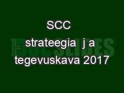 SCC  strateegia  j a tegevuskava 2017