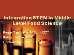 Integrating STEM in Middle Level Food Science
