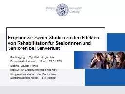 PPT-Ergebnisse zweier Studien zu den Effekten von