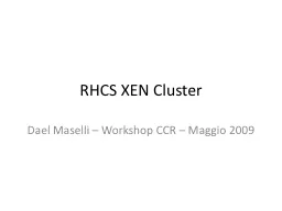 RHCS XEN Cluster Dael   Maselli