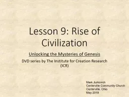 PPT-Lesson 9: Rise of Civilization