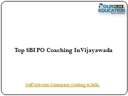 Top SBI PO Coaching In Vijayawada