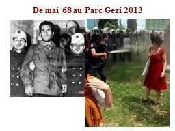 1 D e  mai 68 au Parc  Gezi