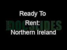 Ready To Rent: Northern Ireland