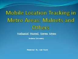 PPT-Mobile Location Tracking in Metro Areas: