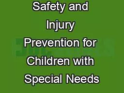 Safety and Injury Prevention for Children with Special Needs