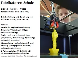 PPT-Fabrikatoren -Schule 6/2013 –