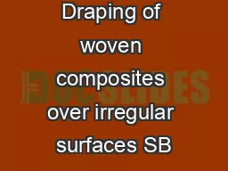 Draping of woven composites over irregular surfaces SB
