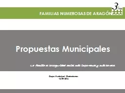 PPT-FAMILIAS NUMEROSAS DE ARAGÓN