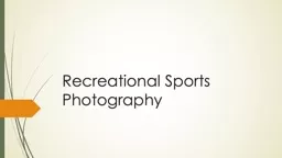 Recreational Sports Photography