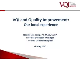 VQI and Quality Improvement: