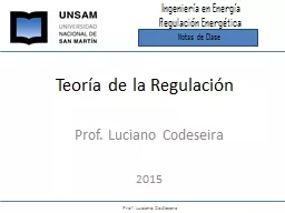 Ingeniería en Energía Regulación Energética