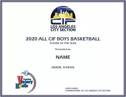 2020 ALL CIF BOYS BASKETBALL