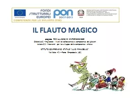 PPT-  IL FLAUTO MAGICO   progetto PON a.s