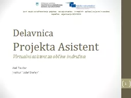 PPT-Delavnica Projekt a Asistent