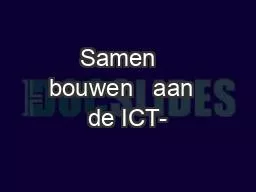 Samen   bouwen   aan  de ICT-