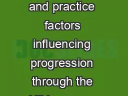 A comparative study of policy and practice factors influencing progression through the