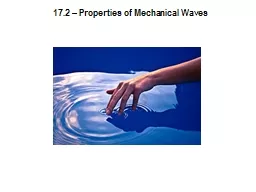 PPT-17.2 – Properties of Mechanical Waves