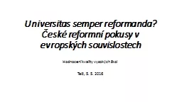 Universitas   semper   reformanda