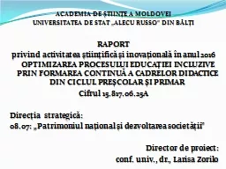 ACADEMIA DE ŞTIINŢE A MOLDOVEI