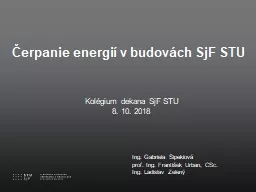 Čerpanie energií v budovách