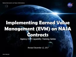Agency EVM Capability Training Series