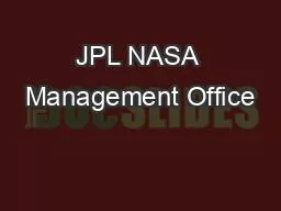 JPL NASA Management Office