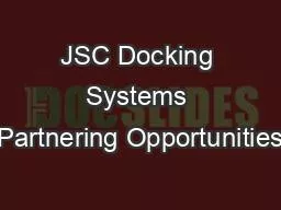 JSC Docking Systems Partnering Opportunities