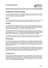 Conservation Service Page  Guidelines for drystone wal