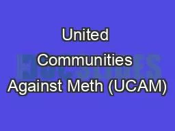 United Communities Against Meth (UCAM)