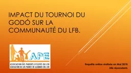 IMPACT DU TOURNOI DU GODÓ SUR LA COMMUNAUTÉ DU LFB.