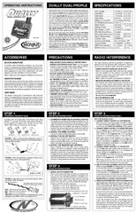 OPERATING INSTRUCTIONS DUALLY DUALPROFILE SPECIFICATIO