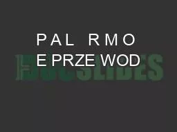 P A L   R M O E PRZE WOD