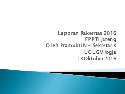 Laporan   Rakernas  2016