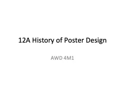 12A History of Poster Design