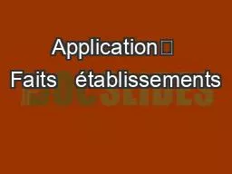 PPT-Application Faits établissements