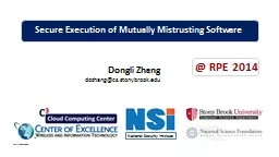 ver  2.7 widescreen   Secure Execution of Mutually Mistrusting Software